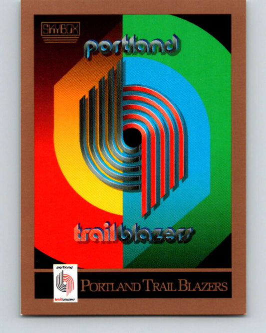 1990-91 SkyBox #349 Portland Trail Blazers TC Mint Portland Trail Blazers  Image 1