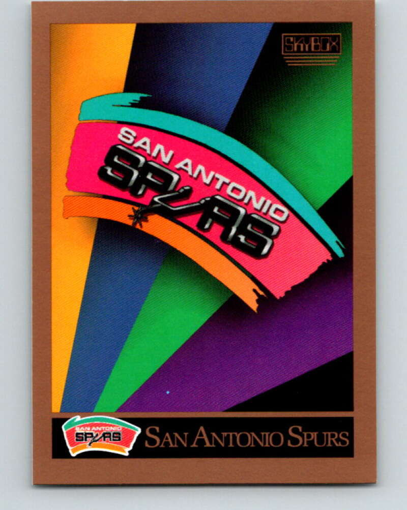 1990-91 SkyBox #351 San Antonio Spurs TC Mint San Antonio Spurs Image 1