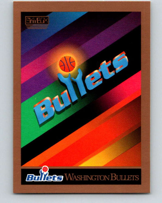 1990-91 SkyBox #354 Washington Bullets TC Mint Washington Bullets  Image 1
