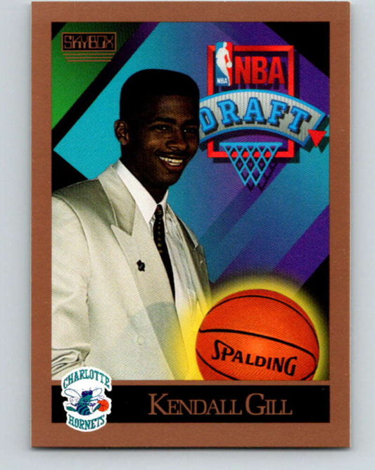 1990-91 SkyBox #356 Kendall Gill Mint RC Rookie Charlotte Hornets