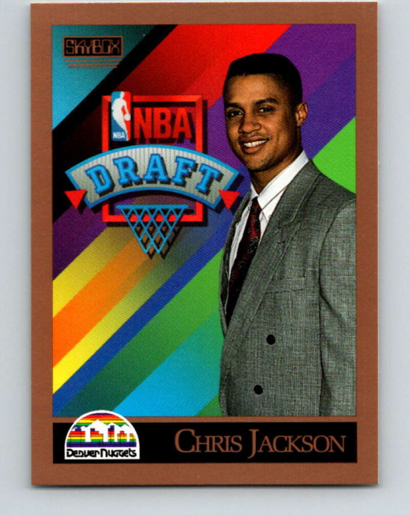 1990-91 SkyBox #357 Chris Jackson Mint RC Rookie Denver Nuggets Image 1