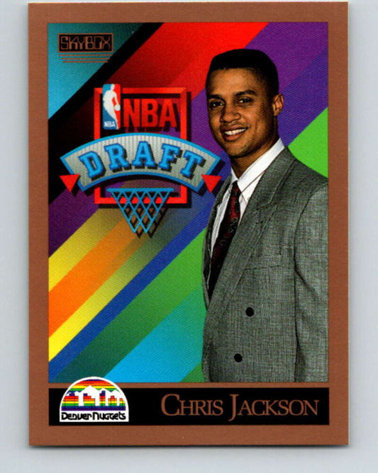 1990-91 SkyBox #357 Chris Jackson Mint RC Rookie Denver Nuggets  Image 1