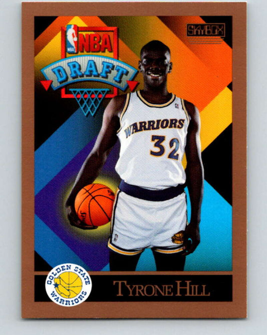 1990-91 SkyBox #358 Tyrone Hill Mint RC Rookie Golden State Warriors  Image 1