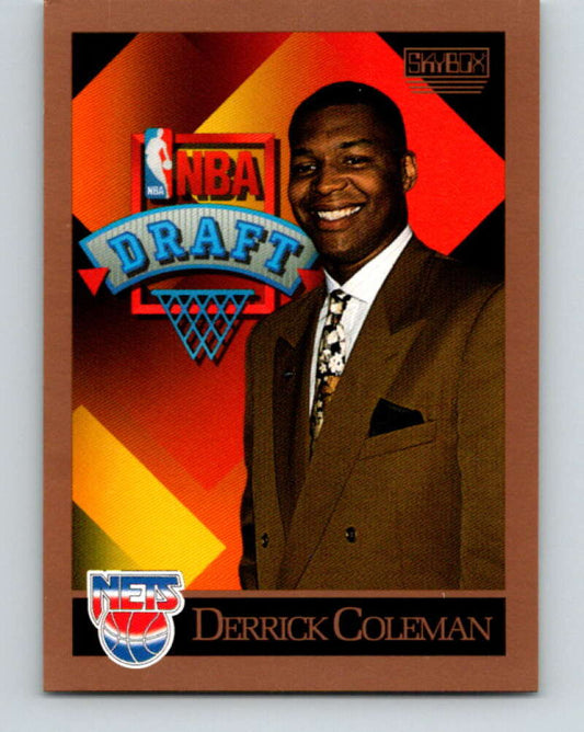 1990-91 SkyBox #362 Derrick Coleman Mint RC Rookie New Jersey Nets  Image 1