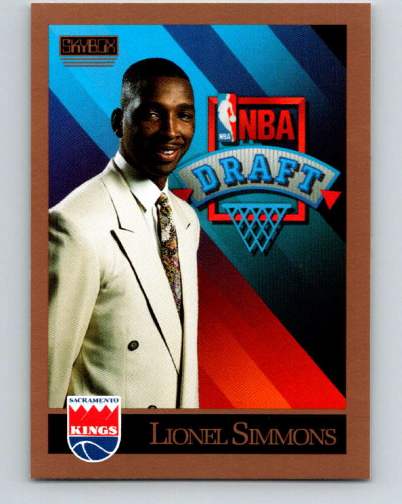 1990-91 SkyBox #364 Lionel Simmons Mint RC Rookie Sacramento Kings Image 1
