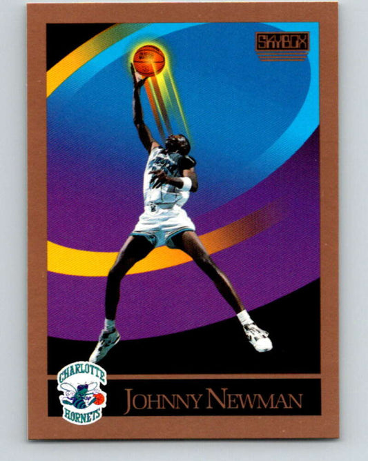 1990-91 SkyBox #370 Johnny Newman Mint Charlotte Hornets  Image 1