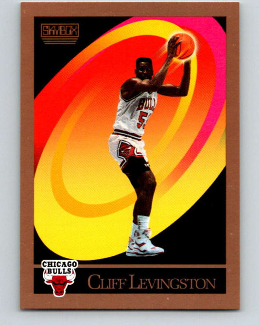1990-91 SkyBox #372 Cliff Levingston Mint Chicago Bulls  Image 1