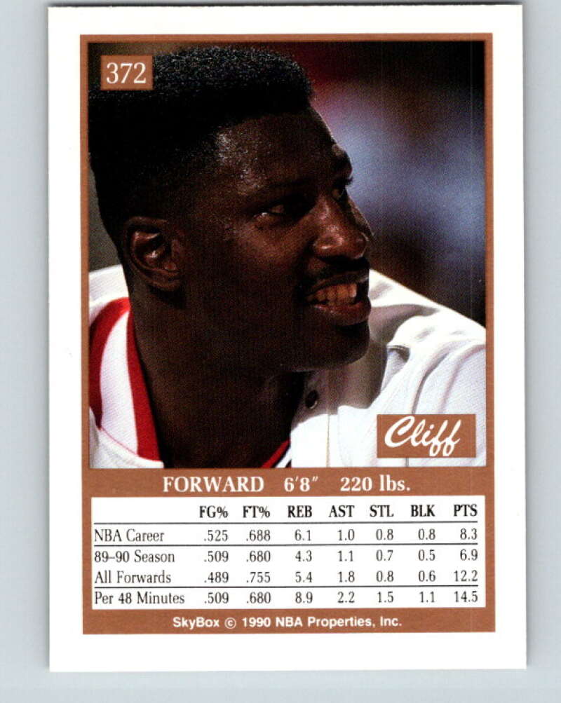 1990-91 SkyBox #372 Cliff Levingston Mint Chicago Bulls Image 2