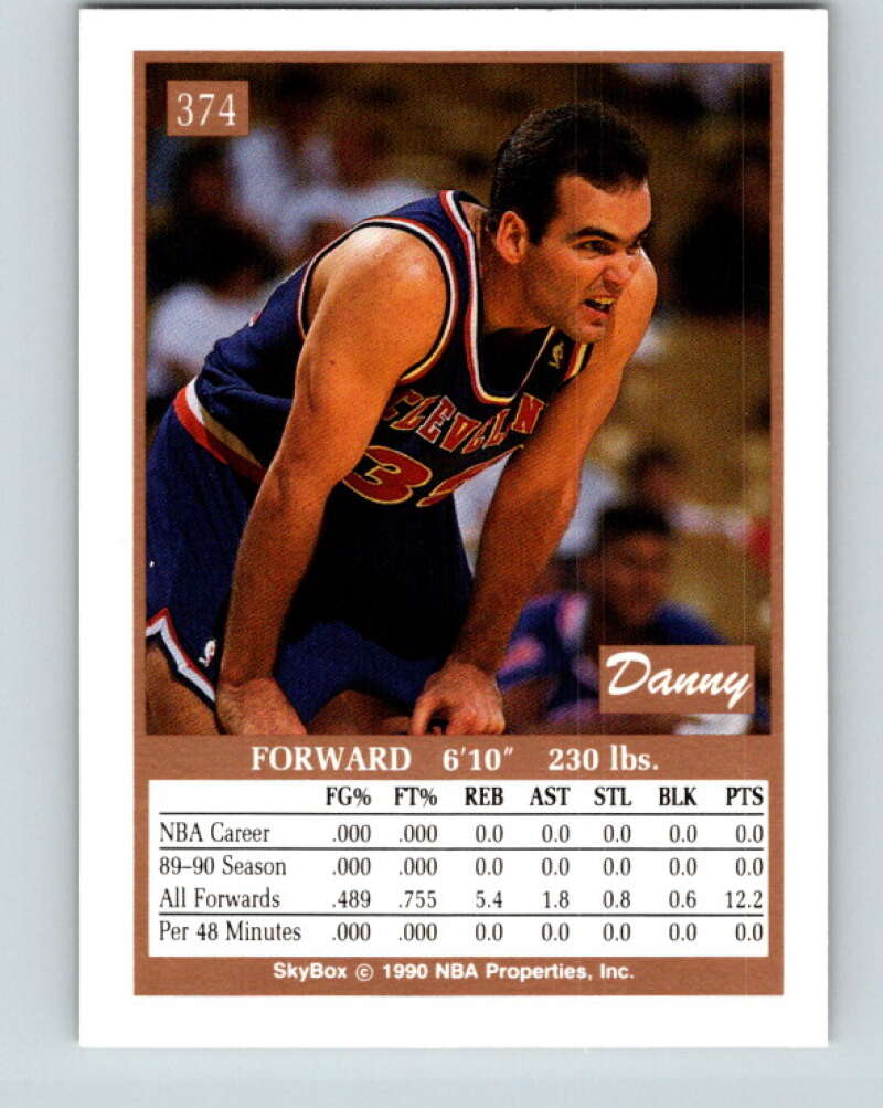 1990-91 SkyBox #374 Danny Ferry Mint Cleveland Cavaliers Image 2