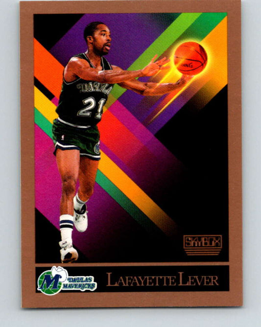 1990-91 SkyBox #376 Lafayette Lever Mint Dallas Mavericks  Image 1