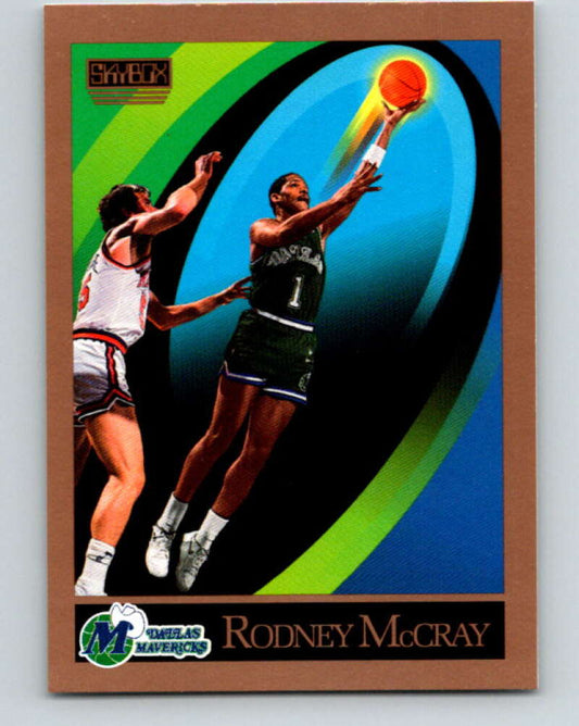 1990-91 SkyBox #377 Rodney McCray Mint Dallas Mavericks  Image 1