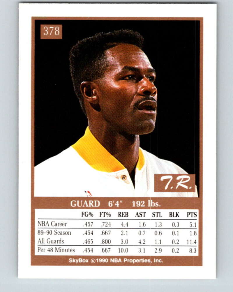 1990-91 SkyBox #378 T.R. Dunn Mint Denver Nuggets Image 2