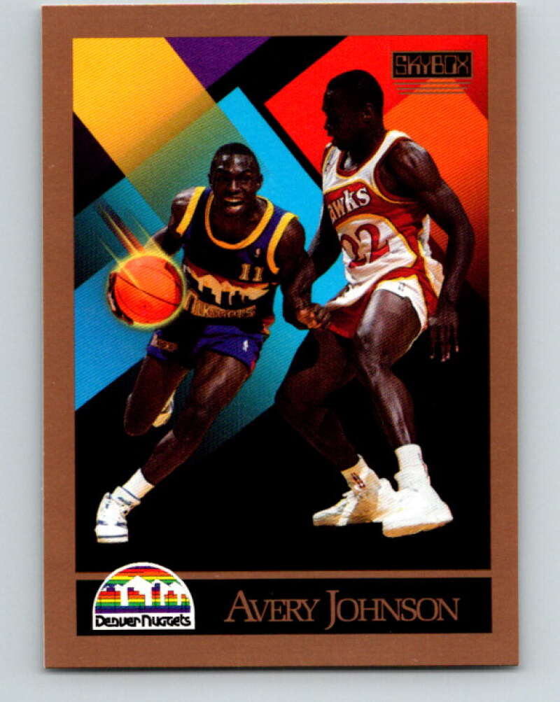 1990-91 SkyBox #380 Avery Johnson Mint RC Rookie Denver Nuggets Image 1