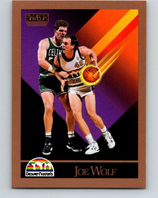 1990-91 SkyBox #381 Joe Wolf Mint Denver Nuggets  Image 1
