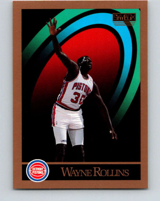 1990-91 SkyBox #383 Tree Rollins Mint Detroit Pistons  Image 1