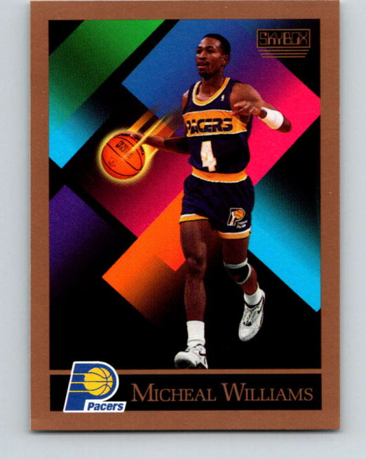 1990-91 SkyBox #388 Micheal Williams Mint Indiana Pacers  Image 1