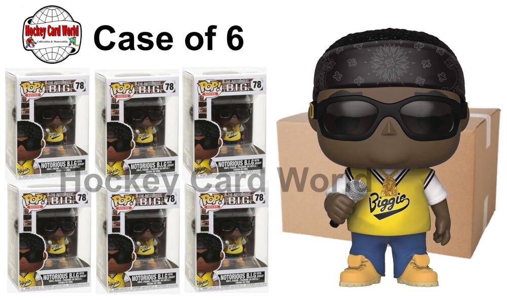 Funko Pop - 78 Rocks B.I.G - Notorious B.I.G with Jersey Vinyl Figure - Case of 6 Image 1