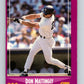 1988 Score #1 Don Mattingly Mint New York Yankees  Image 1