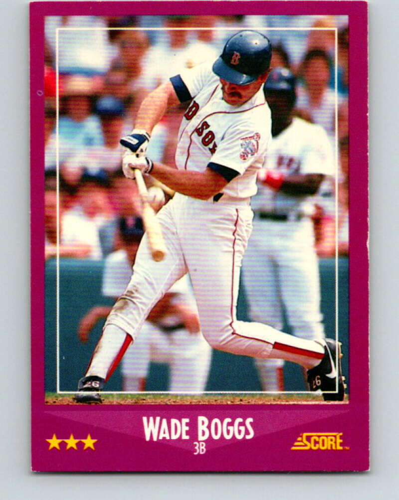 1988 Score #2 Wade Boggs Mint Boston Red Sox Image 1