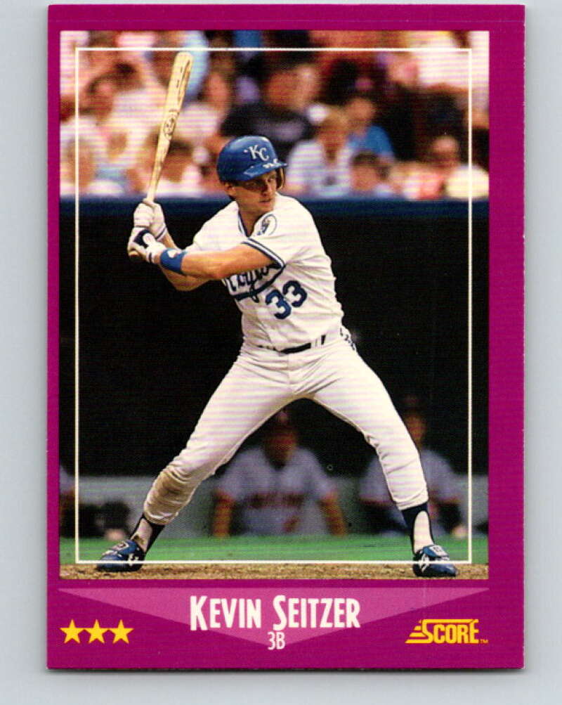 1988 Score #6 Kevin Seitzer Mint Kansas City Royals Image 1