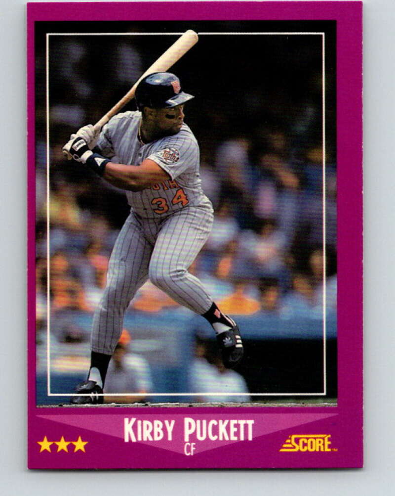 1988 Score #24 Kirby Puckett Mint Minnesota Twins Image 1