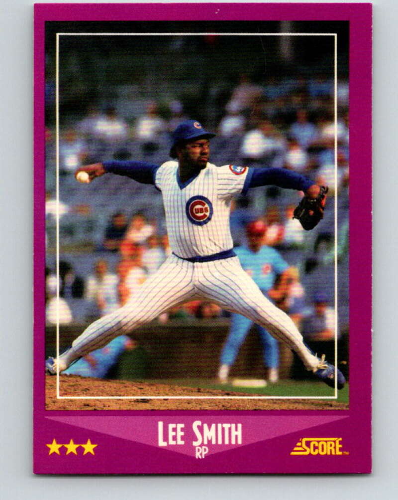 1988 Score #31 Lee Smith Mint Chicago Cubs Image 1
