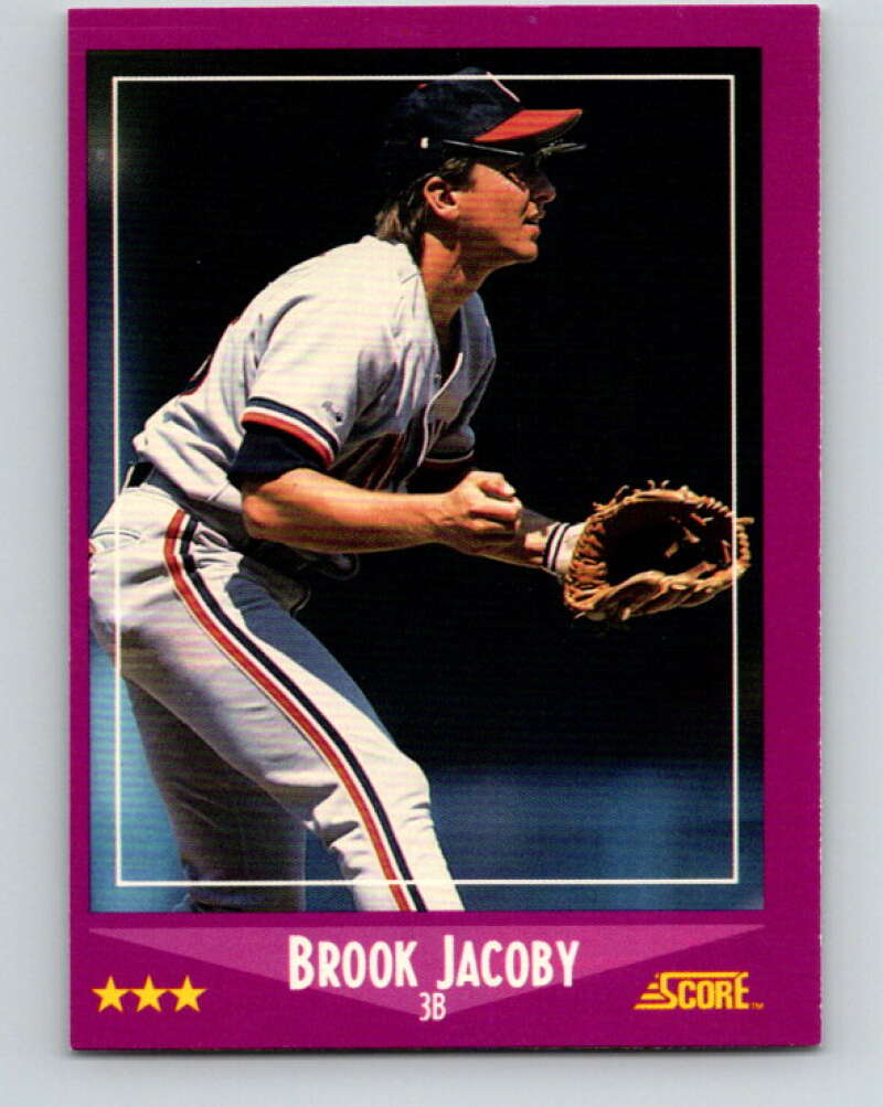 1988 Score #39 Brook Jacoby Mint Cleveland Indians Image 1