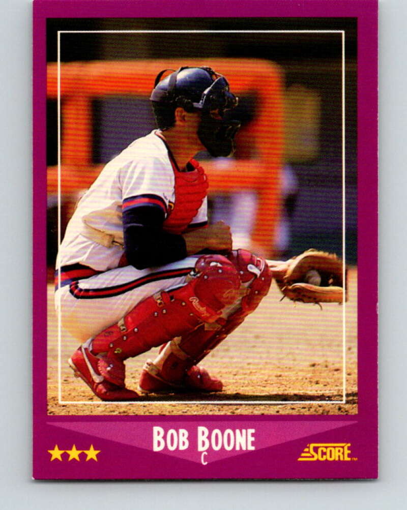 1988 Score #63 Bob Boone Mint California Angels Image 1