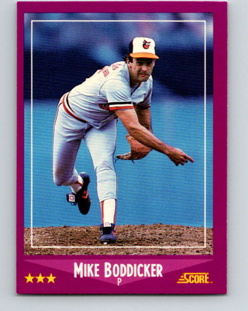 1988 Score #67 Mike Boddicker Mint Baltimore Orioles Image 1