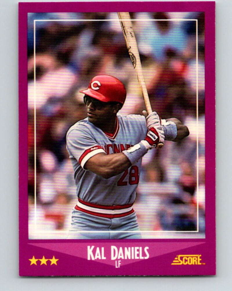 1988 Score #86 Kal Daniels Mint Cincinnati Reds Image 1