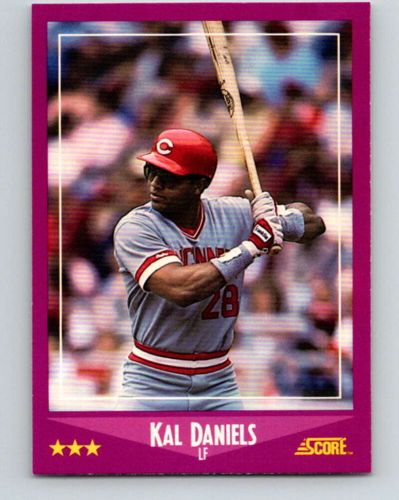 1988 Score #86 Kal Daniels Mint Cincinnati Reds  Image 1