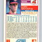 1988 Score #92 Cory Snyder Mint Cleveland Indians  Image 2