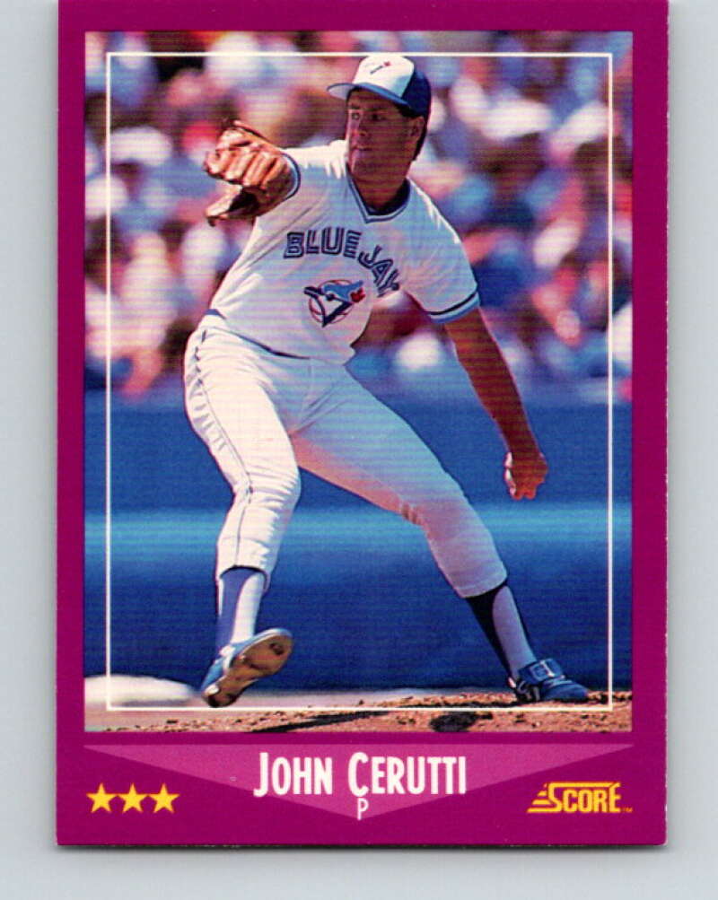 1988 Score #98 John Cerutti Mint Toronto Blue Jays Image 1