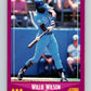 1988 Score #102 Willie Wilson Mint Kansas City Royals  Image 1