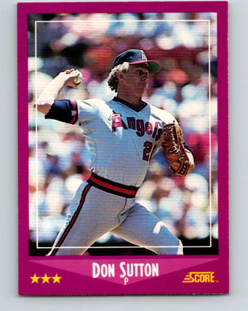 1988 Score #105 Don Sutton Mint California Angels Image 1