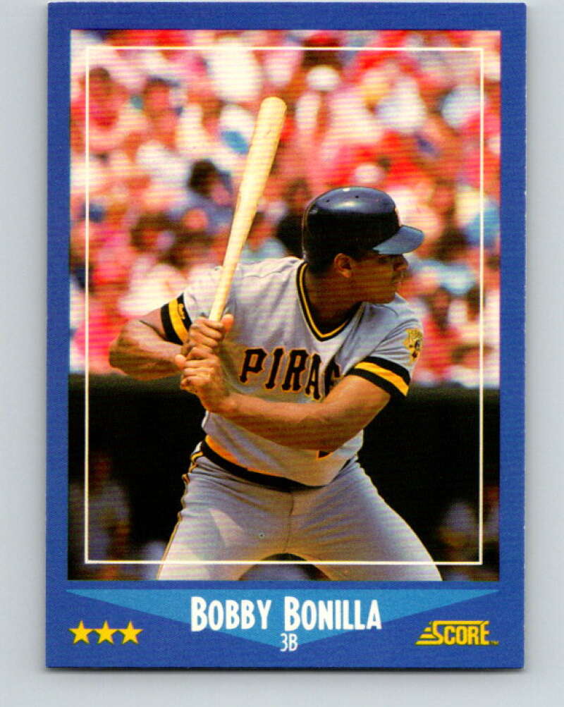 1988 Score #116 Bobby Bonilla Mint Pittsburgh Pirates Image 1