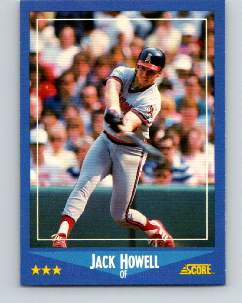 1988 Score #124 Jack Howell Mint California Angels Image 1