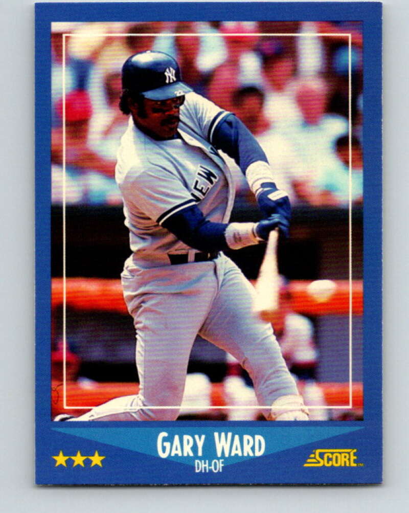 1988 Score #157 Gary Ward Mint New York Yankees Image 1
