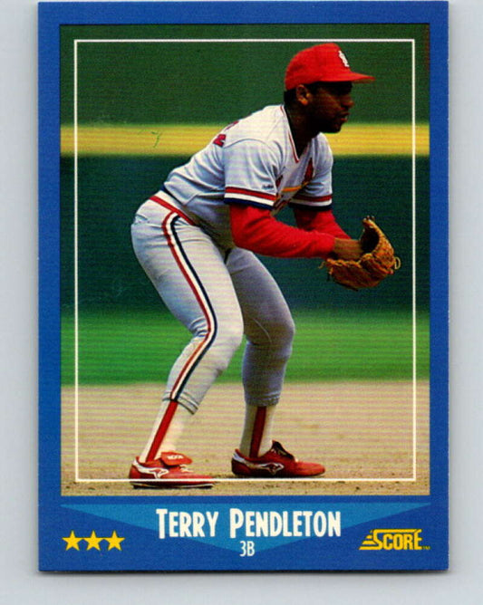 1988 Score #190 Terry Pendleton Mint St. Louis Cardinals  Image 1