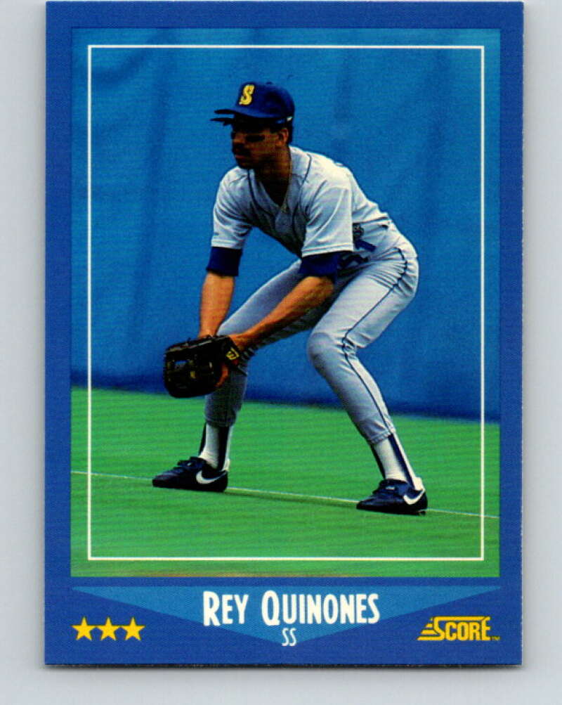 1988 Score #192 Rey Quinones Mint Seattle Mariners Image 1