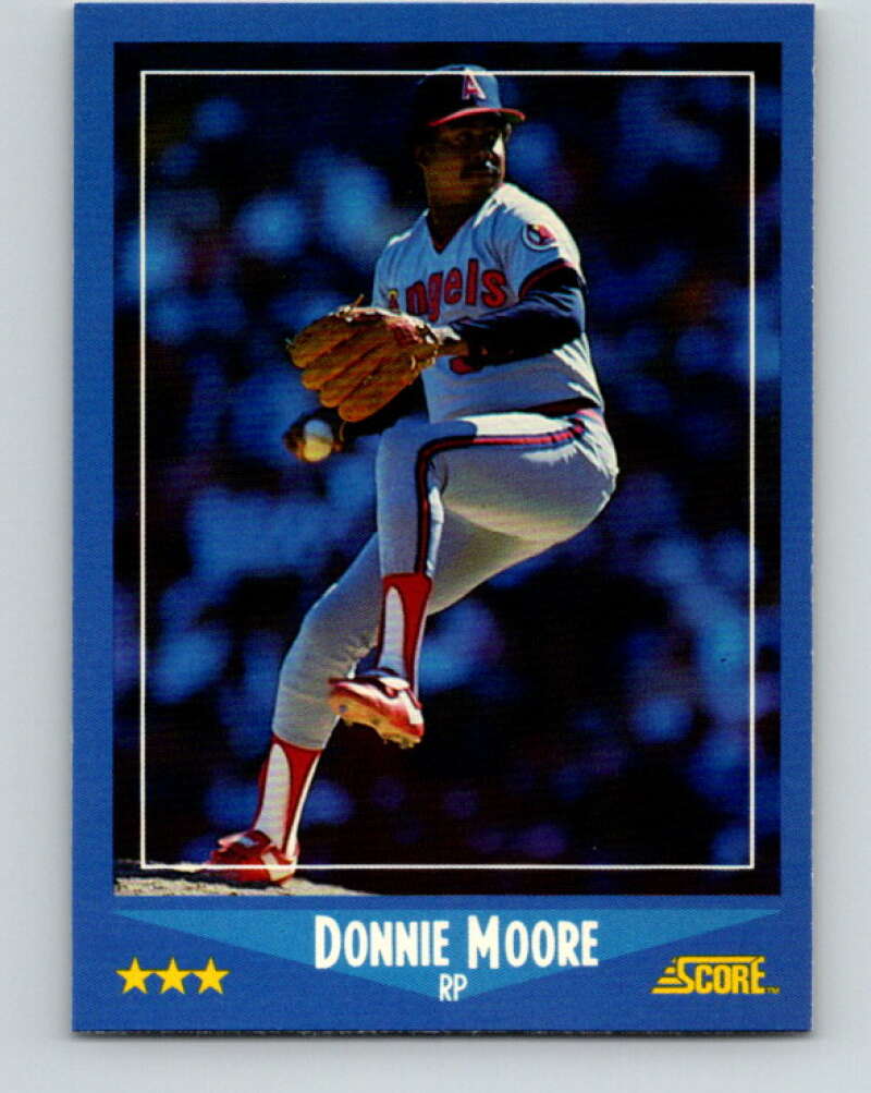 1988 Score #195 Donnie Moore Mint California Angels Image 1