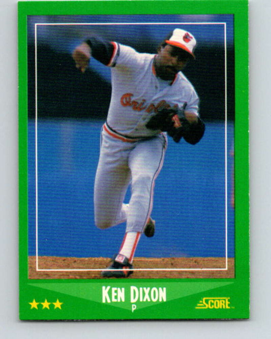 1988 Score #411 Ken Dixon Mint Baltimore Orioles  Image 1