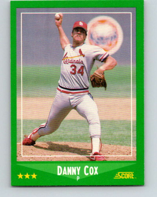 1988 Score #415 Danny Cox Mint St. Louis Cardinals  Image 1