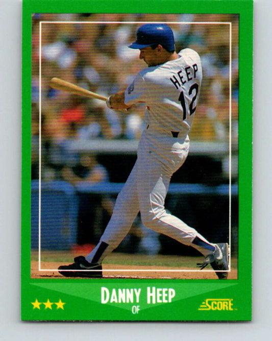 1988 Score #417 Danny Heep Mint Los Angeles Dodgers  Image 1