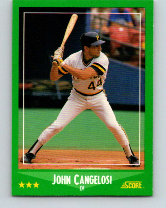 1988 Score #418 John Cangelosi Mint Pittsburgh Pirates  Image 1