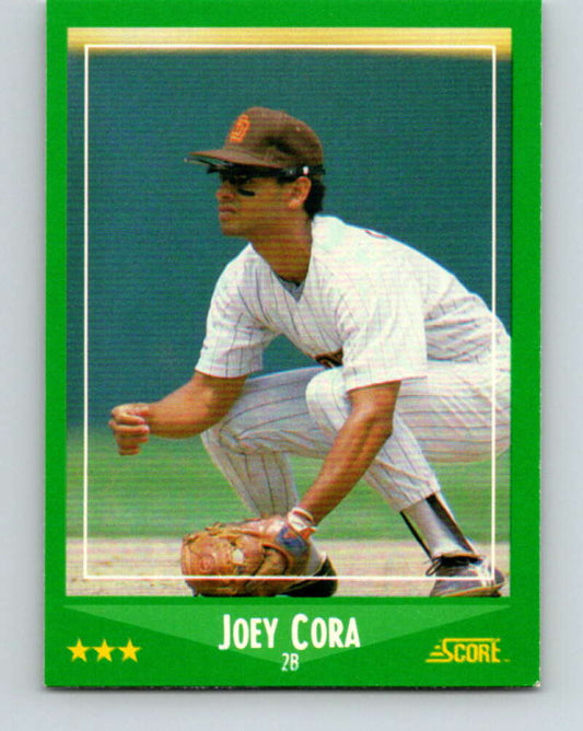 1988 Score #420 Joey Cora Mint RC Rookie San Diego Padres  Image 1