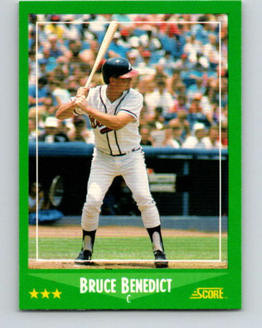 1988 Score #423 Bruce Benedict Mint Atlanta Braves  Image 1