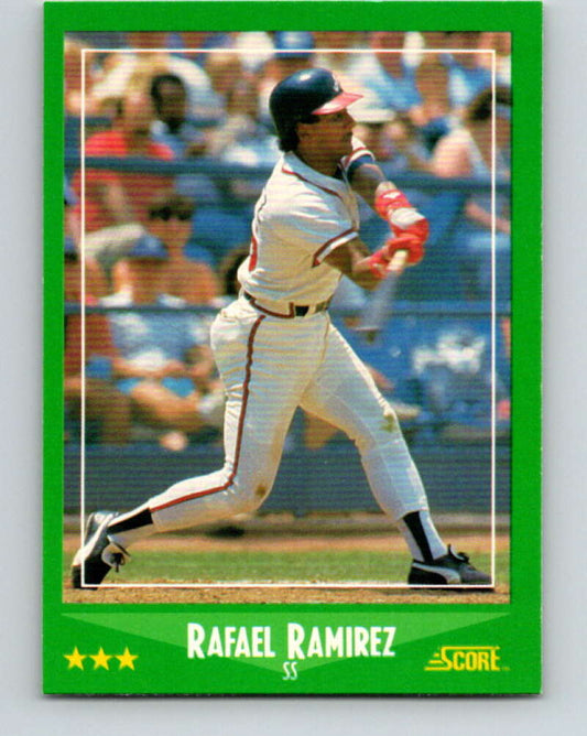1988 Score #426 Rafael Ramirez Mint Atlanta Braves  Image 1