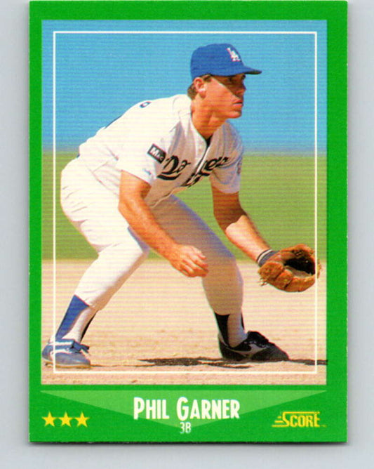 1988 Score #431 Phil Garner Mint Los Angeles Dodgers  Image 1