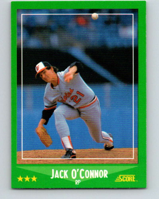 1988 Score #434 Jack O'Connor Mint Baltimore Orioles  Image 1